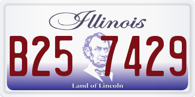 IL license plate B257429