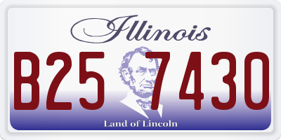 IL license plate B257430