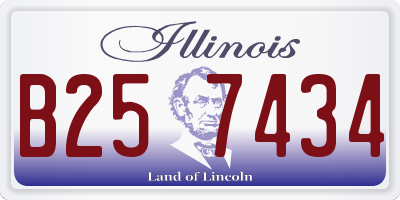 IL license plate B257434
