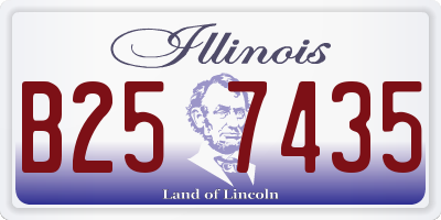 IL license plate B257435