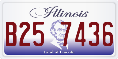 IL license plate B257436