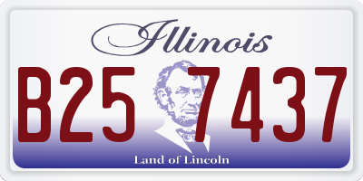 IL license plate B257437