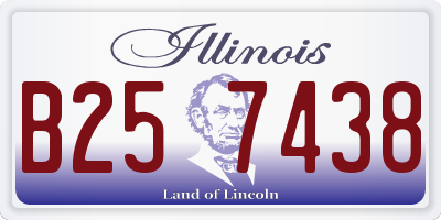 IL license plate B257438