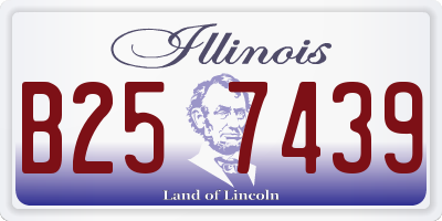 IL license plate B257439