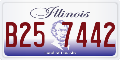IL license plate B257442