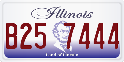 IL license plate B257444
