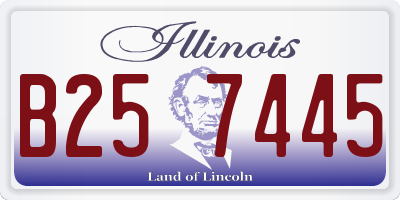 IL license plate B257445