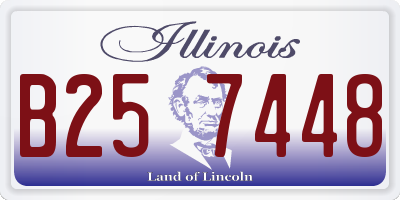 IL license plate B257448