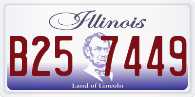 IL license plate B257449
