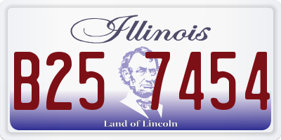 IL license plate B257454
