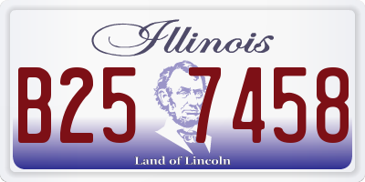 IL license plate B257458