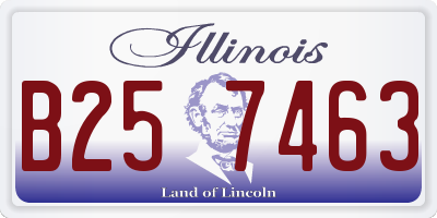 IL license plate B257463