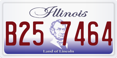 IL license plate B257464