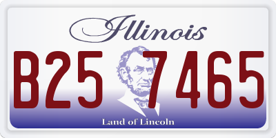 IL license plate B257465
