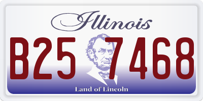 IL license plate B257468