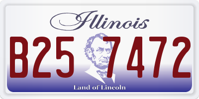 IL license plate B257472