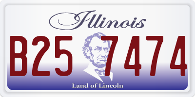 IL license plate B257474