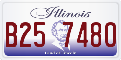 IL license plate B257480
