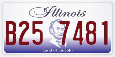 IL license plate B257481