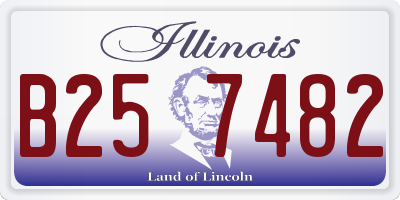 IL license plate B257482