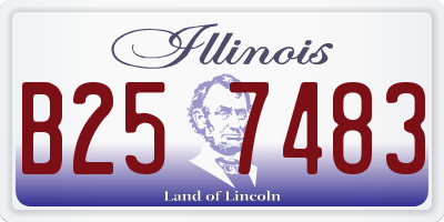 IL license plate B257483
