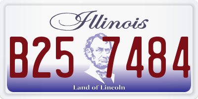 IL license plate B257484