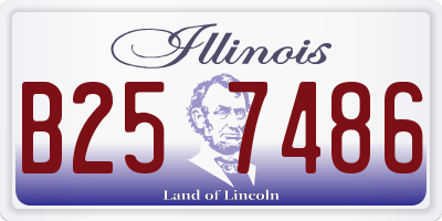 IL license plate B257486