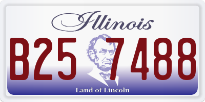 IL license plate B257488