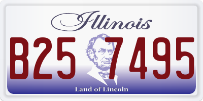IL license plate B257495