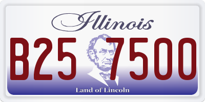 IL license plate B257500
