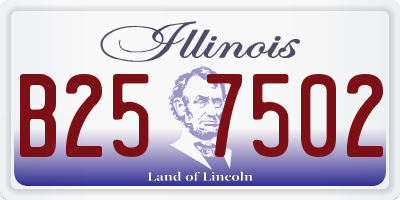 IL license plate B257502