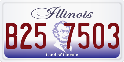 IL license plate B257503