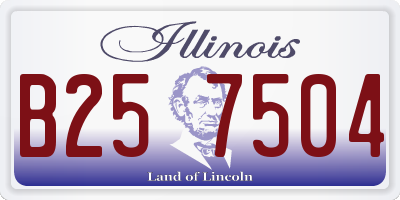 IL license plate B257504