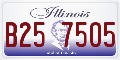 IL license plate B257505