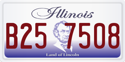 IL license plate B257508