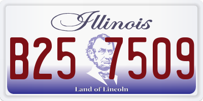 IL license plate B257509