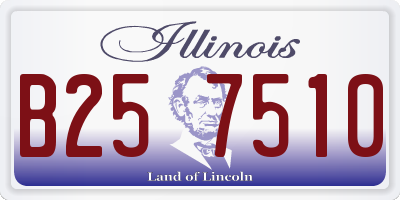 IL license plate B257510
