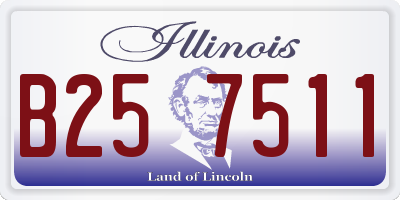 IL license plate B257511