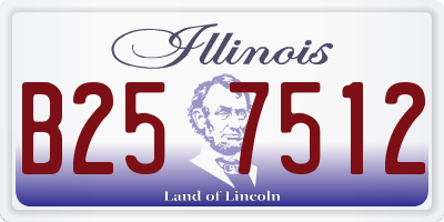 IL license plate B257512