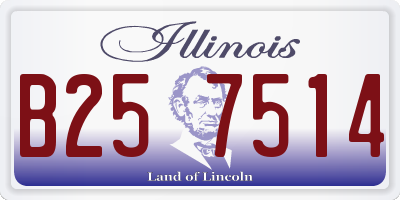 IL license plate B257514