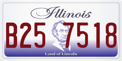 IL license plate B257518