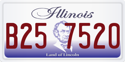 IL license plate B257520