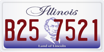IL license plate B257521