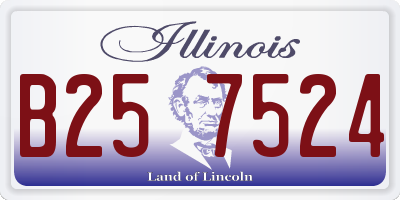 IL license plate B257524