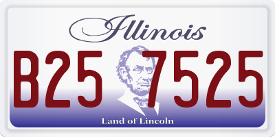 IL license plate B257525
