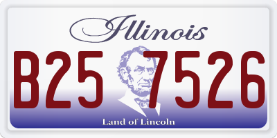 IL license plate B257526