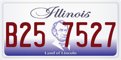 IL license plate B257527