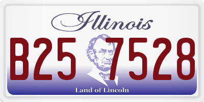 IL license plate B257528