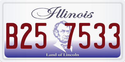 IL license plate B257533