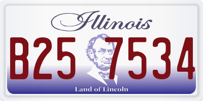 IL license plate B257534